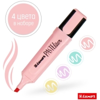 Набор маркеров-текстовыделителей 4 цвета, 1-5 мм, Luxor Pasteliter Набор маркеров-текстовыделителей 4 цвета, 1-5 мм, Luxor Pasteliter