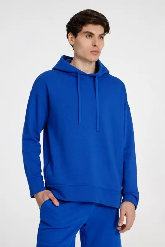 Худи унисекс H2, синее, размер XS/S