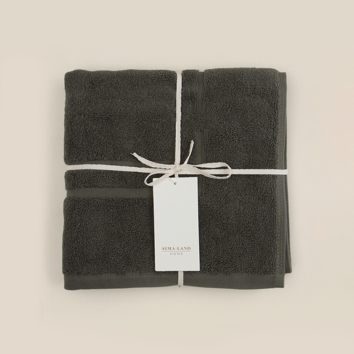 Коврик махровый SL HOME: Basic Коврик махровый SL HOME: Basic "Олива" 50х70 см, 100% хлопок, 730 г/м2