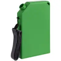 Плоская бутылка для воды Flacon, зеленая Плоская бутылка для воды Flacon, зеленая