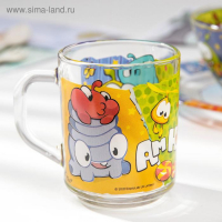 Набор посуды детский Priority &laquo;Ам Ням&raquo;, 3 предмета: тарелка d=20 см, салатник d=13 см, кружка 200 мл, стекло