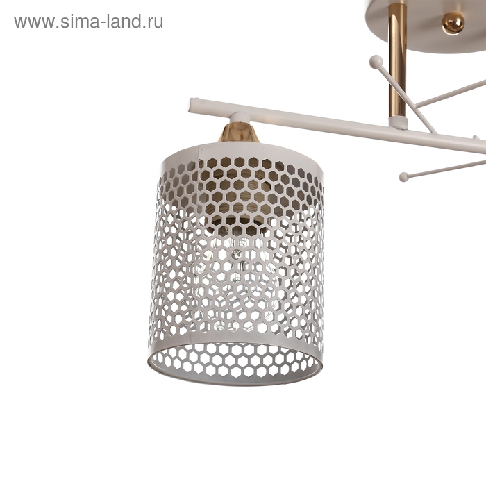 Люстра ГАЛЛОП 650521 2хE27 60Вт золото/белый 40х18х20 см