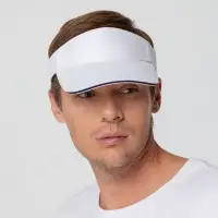 Козырек Active, белый с темно-синим кантом Козырек Active, белый с темно-синим кантом