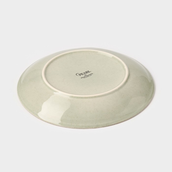 Тарелка фарфоровая Pearl, d=25 см, цвет мятный Тарелка фарфоровая Pearl, d=25 см, цвет мятный