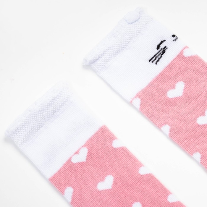 Гольфы детские Крошка Я «Котик» 10-12 см, цвет розовый Гольфы детские Крошка Я «Котик» 10-12 см, цвет розовый