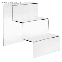 Горка 3 ступеньки 20×27×28 см, оргстекло 3 мм, В ЗАЩИТНОЙ ПЛЁНКЕ Горка 3 ступеньки 20×27×28 см, оргстекло 3 мм, В ЗАЩИТНОЙ ПЛЁНКЕ