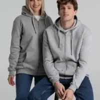 Толстовка на молнии с капюшоном Siverga Heavy 2.0, серый меланж, размер S Толстовка на молнии с капюшоном Siverga Heavy 2.0, серый меланж, размер S