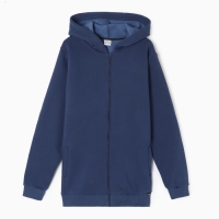 Толстовка с начёсом, цвет синий, размер 52 Толстовка с начёсом, цвет синий, размер 52