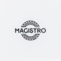 Салатник фарфоровый Magistro Rodos, 1,4 л, 20&times;9 см, цвет белый