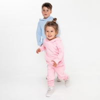 Костюм для девочки (толстовка, брюки) НАЧЁС, цвет светло-розовый, рост 140 см