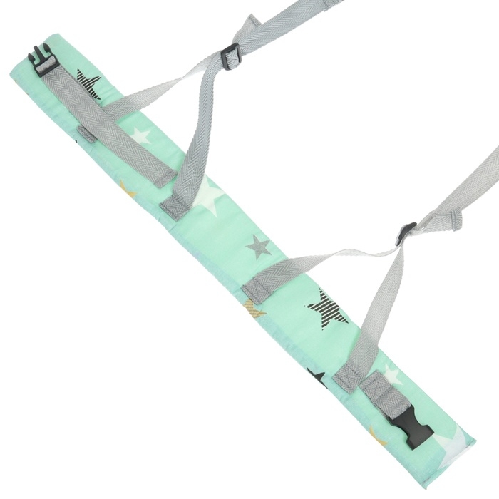 Вожжи детские №1, Мятные звезды, цвет бирюзовый Вожжи детские №1, Мятные звезды, цвет бирюзовый