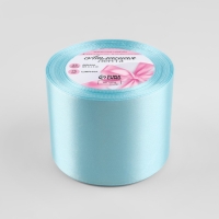 Лента атласная, 75 мм &times; 23 &plusmn; 1 м, цвет голубой №211