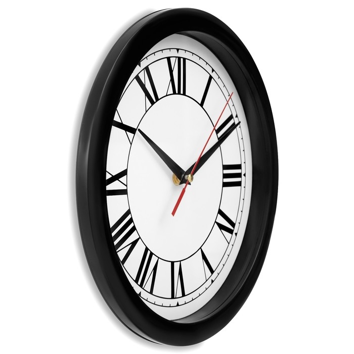 Часы настенные, d-28 см, интерьерные, Классика, бесшумные