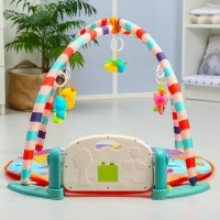 Развивающий коврик «Игра малыша», с пианино, круглый, голубой Развивающий коврик «Игра малыша», с пианино, круглый, голубой