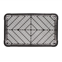 Ящик универсальный, пластиковый, 52 &times; 32 &times; 16 см, на 30 кг, чёрный, МИКС