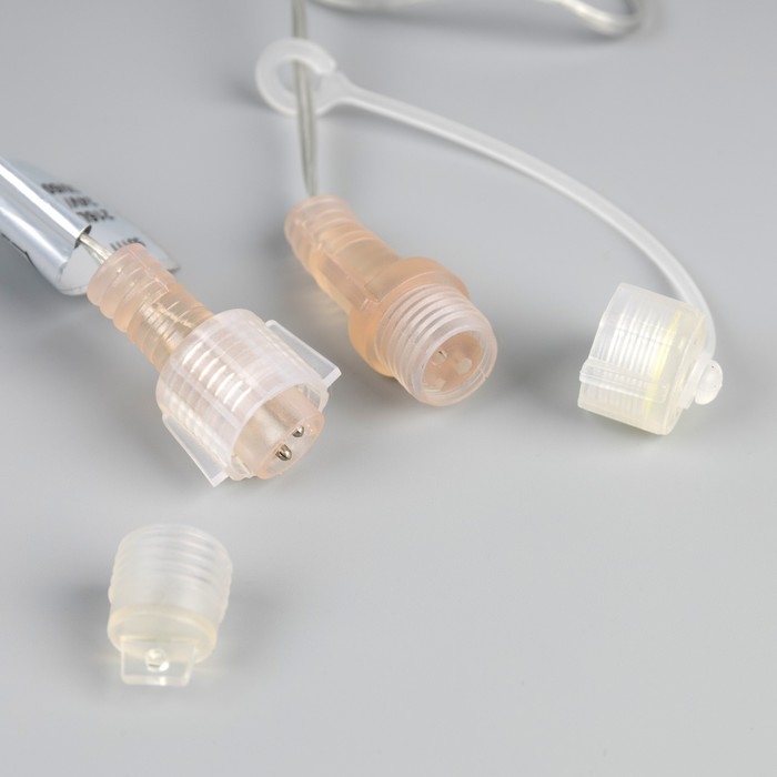 Гирлянда «Сосульки» 2.1 × 0.3 м, IP65, прозрачная нить, 216 LED, свечение белое с эффектом стекания, 24 В Гирлянда «Сосульки» 2.1 × 0.3 м, IP65, прозрачная нить, 216 LED, свечение белое с эффектом стекания, 24 В