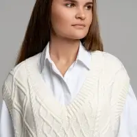 Жилет оверсайз на заказ Tricksy Terra Grand, акрил, размер S/M