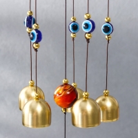 Музыка ветра металл "Месяц и солнце. Гармония и баланс" от сглаза 6 колокольчиков 45х8х8 см 788381 Музыка ветра металл "Месяц и солнце. Гармония и баланс" от сглаза 6 колокольчиков 45х8х8 см 788381