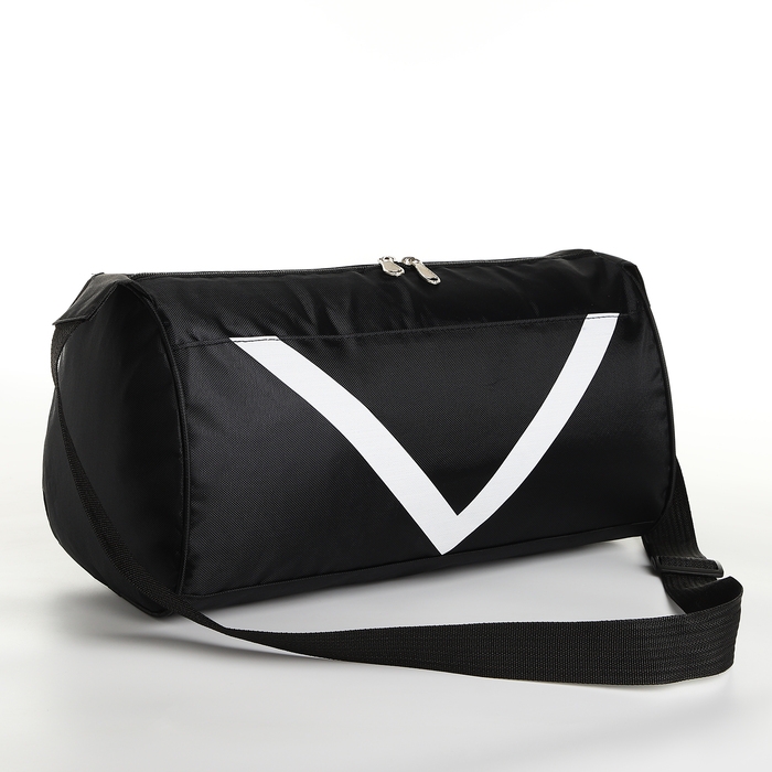 Сумка спортивная на молнии, боковой карман/сетка, регулируемый ремень, маленький размер, цвет чёрный Сумка спортивная на молнии, боковой карман/сетка, регулируемый ремень, маленький размер, цвет чёрный