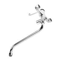 Смеситель для ванны "ЦС-СМ" СТ300117, однорычажный, излив 300 мм, хирургический, хром Смеситель для ванны "ЦС-СМ" СТ300117, однорычажный, излив 300 мм, хирургический, хром