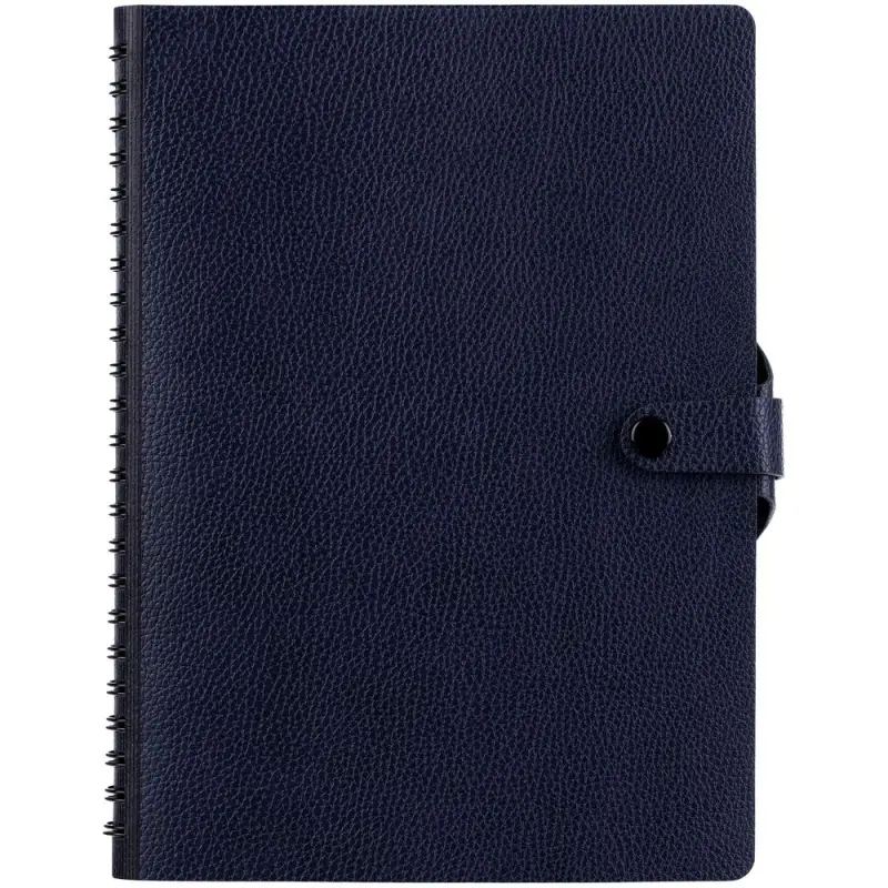 Ежедневник Strep Front на заказ, недатированный, темно-синий