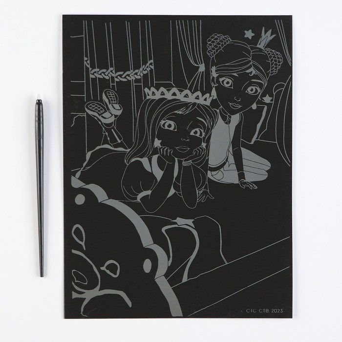 Гравюра &laquo;Царевны&raquo; &laquo;Царевны Даша и Соня&raquo; 18 &times; 24 см