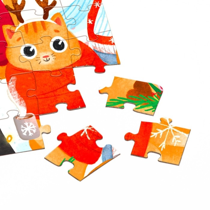 Пазл &laquo;Новогоднее чудо&raquo;, большая подарочная коробка, 104 элемента