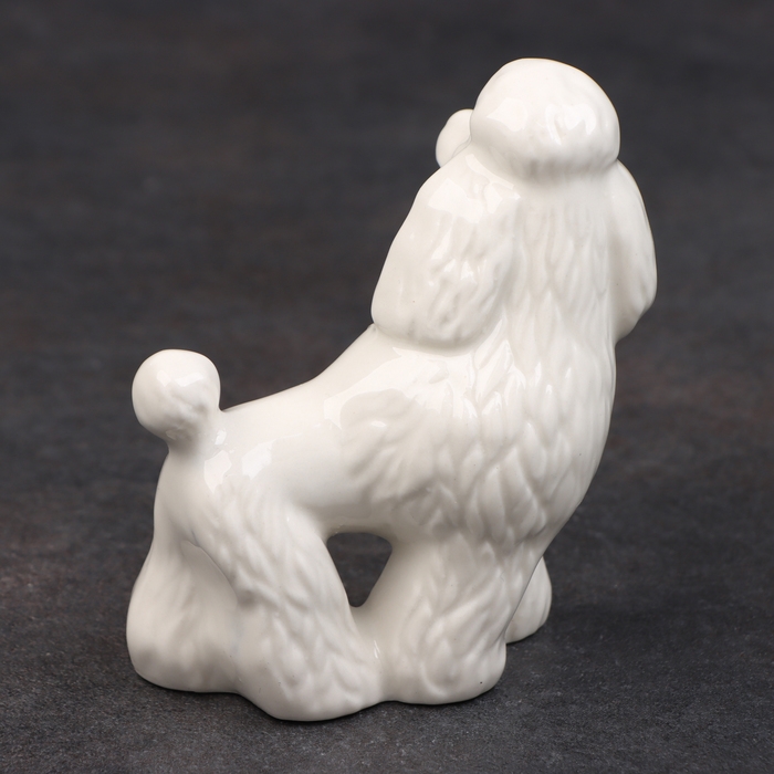 Статуэтка фарфоровая «Пудель белый», 10 см Статуэтка фарфоровая «Пудель белый», 10 см