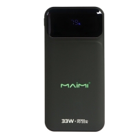 Внешний аккумулятор Maimi Mi56, 10000 мАч, USB,Type-C, Lightning/Type-C/USB ,PD,чёрный Внешний аккумулятор Maimi Mi56, 10000 мАч, USB,Type-C, Lightning/Type-C/USB ,PD,чёрный