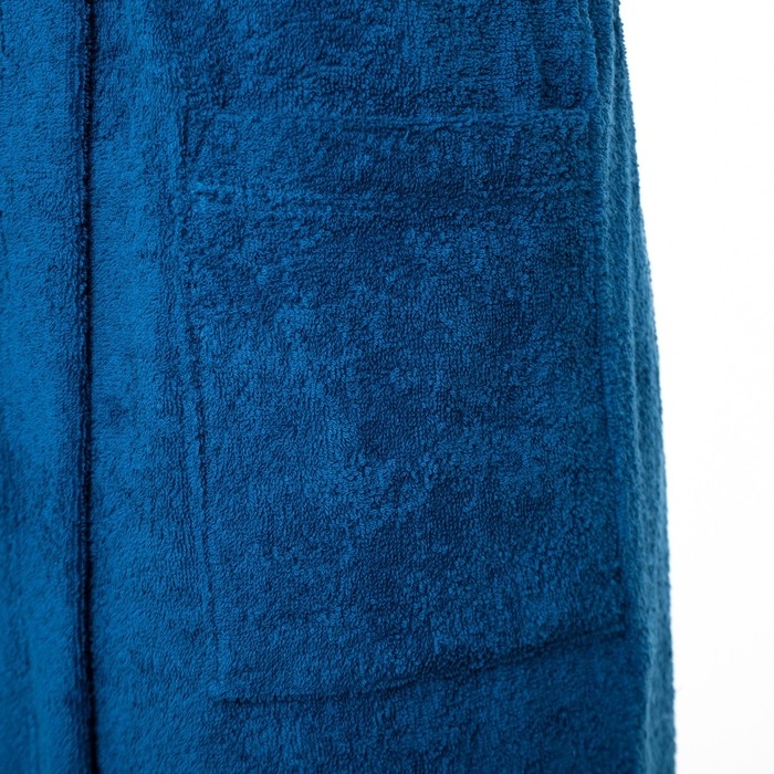 Халат махровый мужской &laquo;Глава семьи&raquo;, размер 52-54, цвет синий