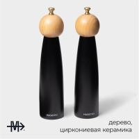 Набор мельниц для специй "Ollander" 2 шт. 27см, цвет черный Набор мельниц для специй "Ollander" 2 шт. 27см, цвет черный