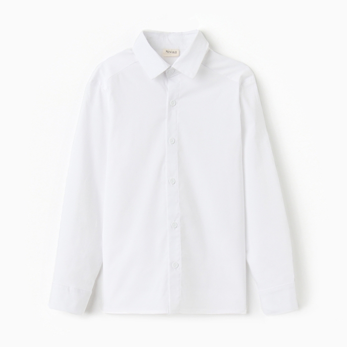 Рубашка для мальчика MINAKU: School Collection, цвет белый, рост 116 см