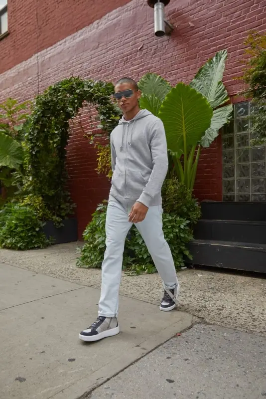 Толстовка на молнии с капюшоном унисекс BNC Inspire (Organic), темно-синяя, размер M