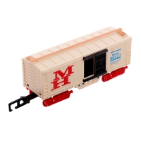 Железная дорога &laquo;Винтаж&raquo;, 2 состава в комплекте, свет и звук, работает от батареек