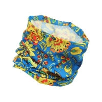 Бафф туристический "Хохлома" для защиты от ветра и пыли, синий Бафф туристический "Хохлома" для защиты от ветра и пыли, синий