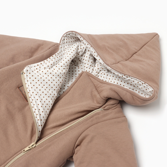 Комбинезон-трансформер, цвет шоколадный, рост 68