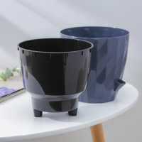 Горшок для цветов с прикорневым поливом Ruby, 3 л, цвет антрацит Горшок для цветов с прикорневым поливом Ruby, 3 л, цвет антрацит