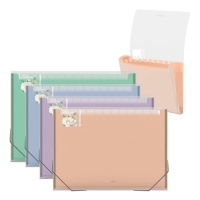 Папка-картотека, А4, 12 отделений, 550 мкм, ErichKrause "Matt Pastel Bloom", на резинке, тиснение "песок", микс Папка-картотека, А4, 12 отделений, 550 мкм, ErichKrause "Matt Pastel Bloom", на резинке, тиснение "песок", микс