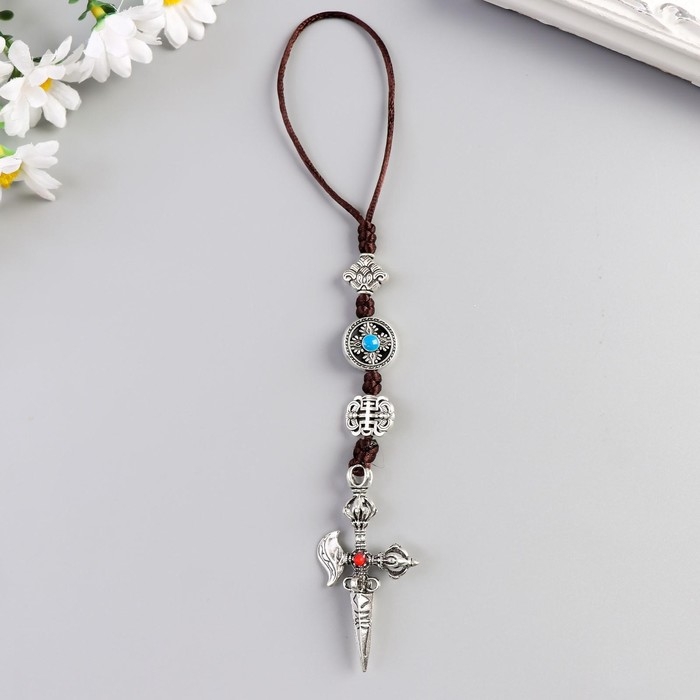 Подвеска металл Подвеска металл "Кинжал-крест" 12,3х3,5х1,4 см