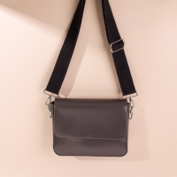 Ручка для сумки, стропа, 139 &plusmn; 3 &times; 3,8 см, цвет чёрный