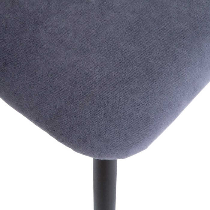 Стул "Хлоя" Велюр графит/черный