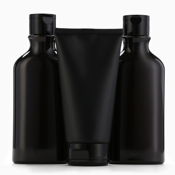 Подарочный набор косметики BLACK ONYX, гель для душа 290 мл, шампунь для волос 290 мл, гель для бритья 110 мл, аромат перца и агарового дерева, HARD LINE Подарочный набор косметики BLACK ONYX, гель для душа 290 мл, шампунь для волос 290 мл, гель для бритья 110 мл, аромат перца и агарового дерева, HARD LINE