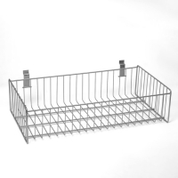 Полка-корзина для экономпанелей, 60×30×15 см, цвет хром Полка-корзина для экономпанелей, 60×30×15 см, цвет хром