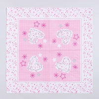 Салфетки бумажные &laquo;Волшебные сердечки&raquo;, 33х33 см, набор 20 шт