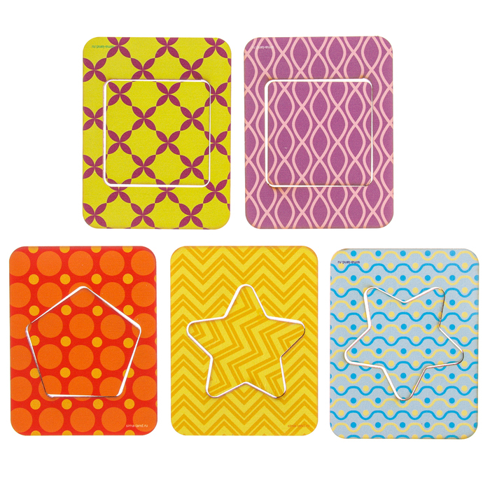 Развивающие досочки &laquo;Сложи узор&raquo;, по методике Сегена, 18 шт.