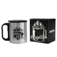 Термокружка, 180 мл, Туризм "Мастер К. Рыбак №1", сохраняет тепло 2 ч, компас Термокружка, 180 мл, Туризм "Мастер К. Рыбак №1", сохраняет тепло 2 ч, компас