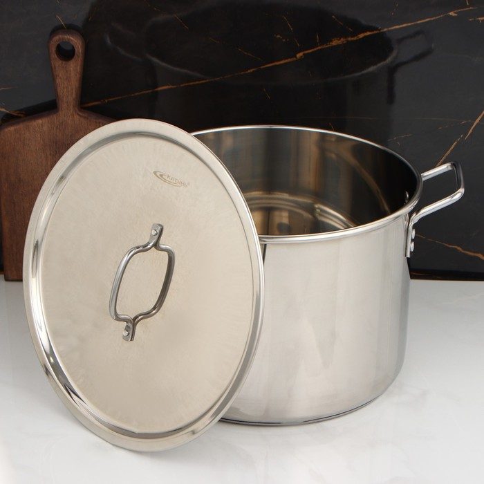 Кастрюля &laquo;Общепит&raquo;, 20 л, d=35 см, h=24 см, капсульное дно, индукция