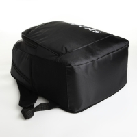 Рюкзак школьный на молнии, 4 кармана, цвет чёрный/зелёный Рюкзак школьный на молнии, 4 кармана, цвет чёрный/зелёный