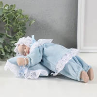 Кукла музыкальная механическая "Малыш спящий на подушке" голубой, двигается 13,5х19,5х8 см 104624 Кукла музыкальная механическая "Малыш спящий на подушке" голубой, двигается 13,5х19,5х8 см 104624