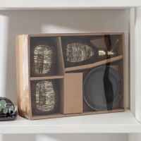 Набор аксессуаров для ванной комнаты «Нити», 4 предмета (мыльница, дозатор 400 мл, 2 стакана), цвет золотой Набор аксессуаров для ванной комнаты «Нити», 4 предмета (мыльница, дозатор 400 мл, 2 стакана), цвет золотой